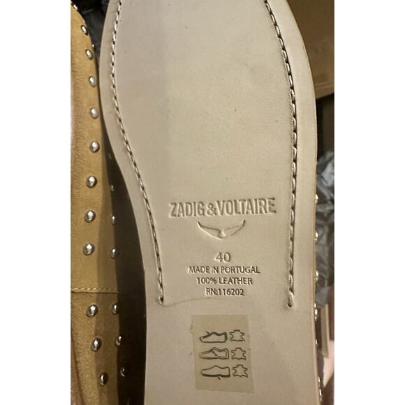 Zadig & Voltaire Dreamstuds Leather Studded Boots Size 40/US 9 $1198 - Picture 10 of 10